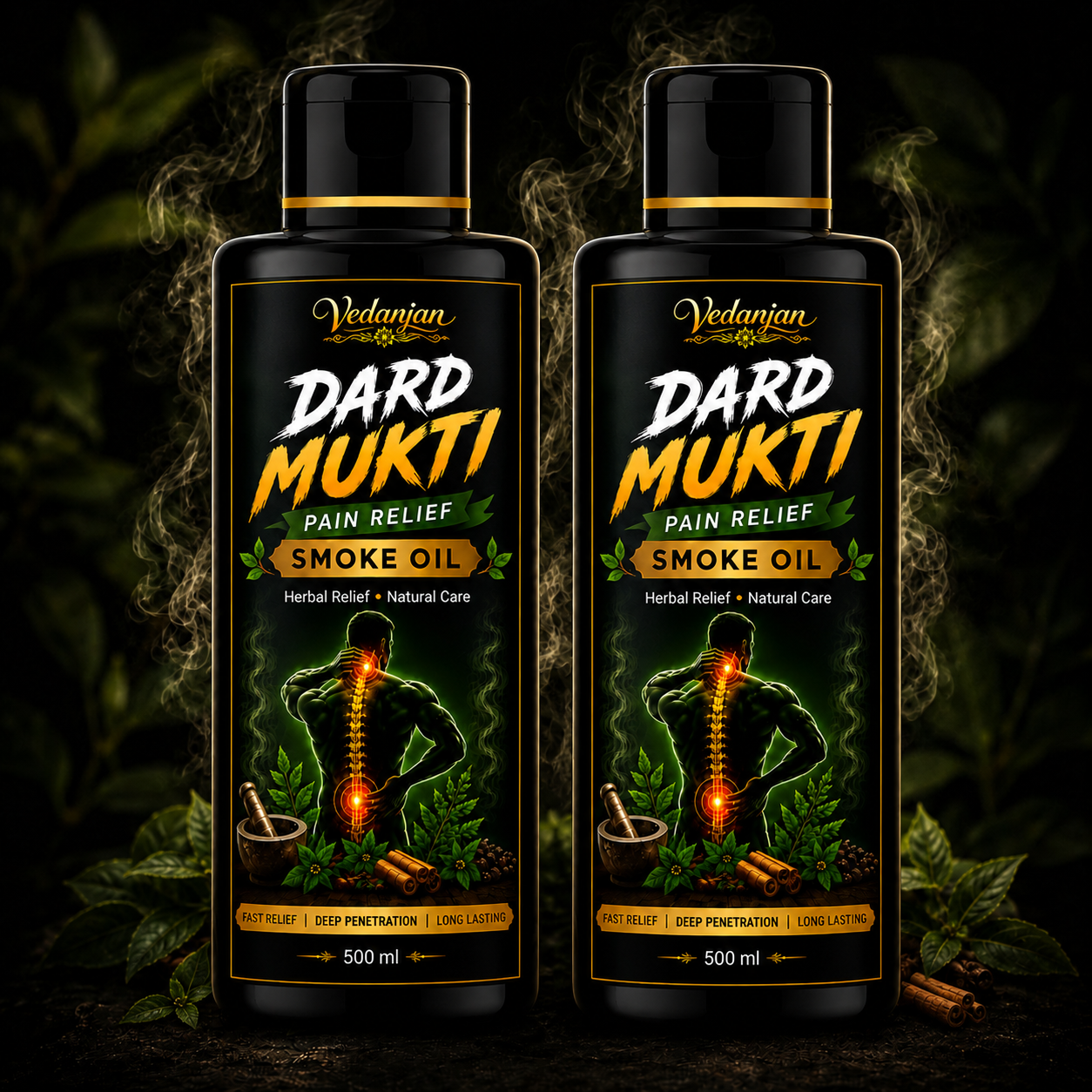 Vedanjan Dard Mukti Pain Relief Smoke Oil – Herbal Relief for Joint & Muscle Pain